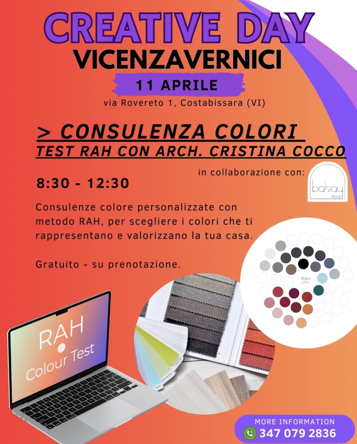 Open day consulenze RAH con Vicenza Vernici