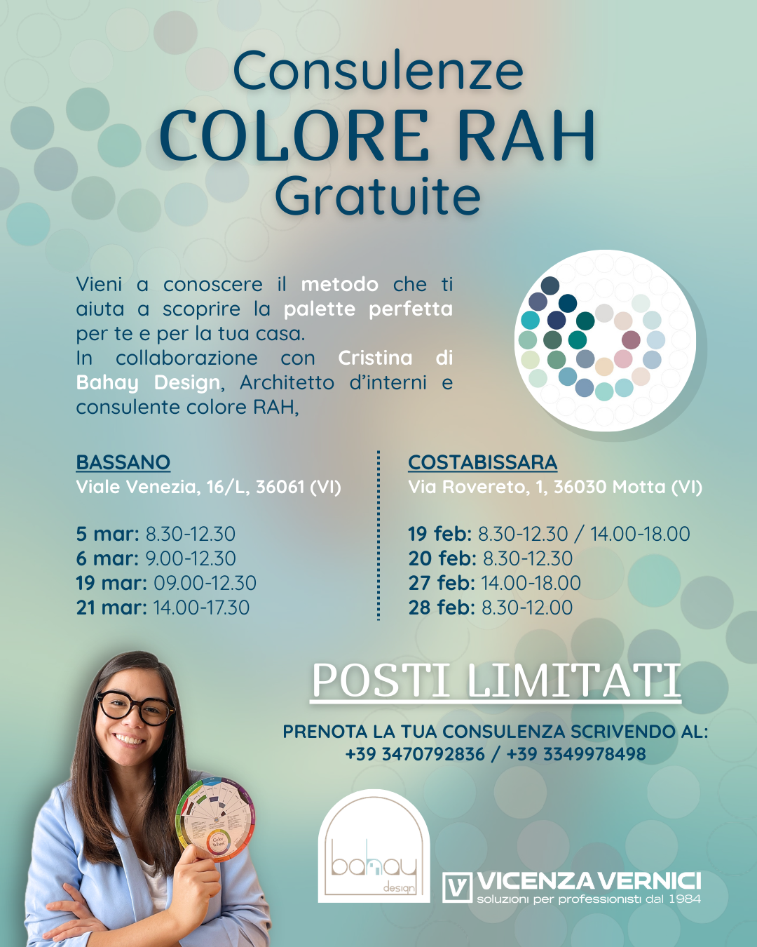 Consulenze colore RAH gratuite con Vicenza Vernici