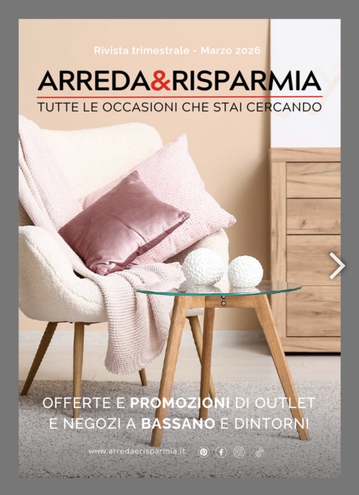 Pubblicazione su Arreda & Risparmia